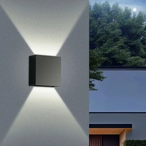 Brilagi - LED Applique da esterno DOUBLERAY LED/4W/230V nero IP65