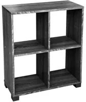 Scaffale pensile libreria grigio 60x24x 68 con piedini