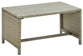 Set Divani da Giardino 4 pz con Cuscini in Polyrattan Beige