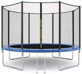 Trampolino Elastico 3,06 Metri - Rete di Protezione, Struttura Acciaio