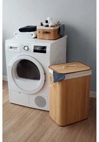 Cesto portabiancheria in bambù di colore naturale 78 l Bamboo - Compactor