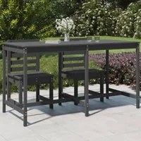 Tavolo da Giardino Grigio 203,5x90x110cm Legno Massello di Pino 824104