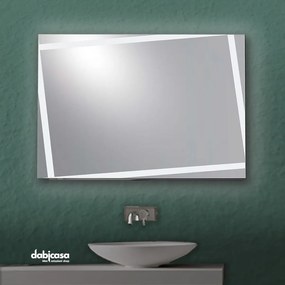 Specchio Linea "Pegaso" Retroilluminato LED 80x60 cm Con Fasce Reversibile
