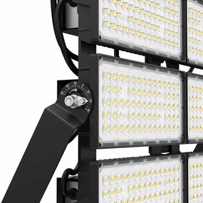 Faro Modulare LED 1.600W IP66 167lm/W No Flickering con driver Philips Colore  Bianco Naturale 4.000K, Scegli l'angolo di illuminazione 90°, Scegli le staffe dei moduli Fisse