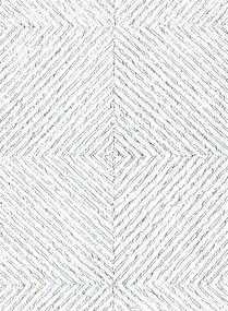 Arte International Carta da parati Grid - Weiß/ Schwarz
