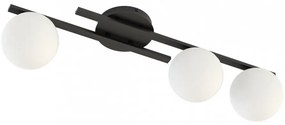 Lampada da soffitto in acciaio KAIRO 3 da interno 3xE14 Colore del corpo Nero e Bianco