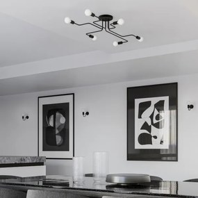 Sollux SL.1445 - Applique VECTOR 1xE27/15W/230V nero