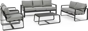 Divano da giardino in alluminio grigio Merrigan - Bizzotto