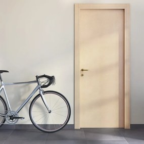 Porta interna a battente Saint Germain in MDF grezzo colore beige, L 60 x H 210 cm, apertura reversibile