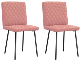 Sedie Da Pranzo 2 Pz Rosa İn Similpelle /