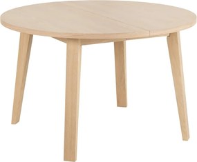 Tavolo da pranzo rotondo pieghevole con piano in rovere ø 120 cm A-Line - Actona