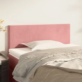 Testiera Rosa 90x5x78/88 Cm İn Tessuto /