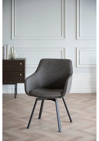 Set di sedie da pranzo grigia in imbottito 2 pz Alison – Rowico