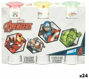 Set di soffiatori di bolle The Avengers 3 Pezzi 60 ml (24 Unità)