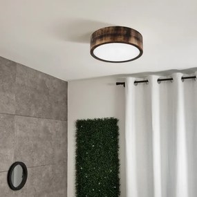 Brilagi - Plafoniera CARVALHO SMOKEY 1xE27/60W/230V rovere Ø 27,5 cm