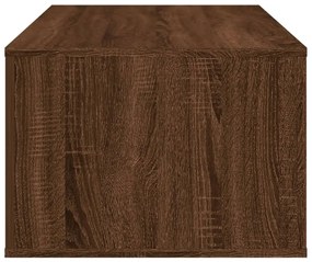 Tavolino Salotto Rovere Marrone 100x50,5x35cm Legno Multistrato