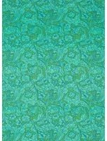 Morris & Co Carta da parati Bachelors Button - Olive/ Turquoise