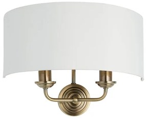 Endon 98937 - Applique HIGHCLERE 2xE14/40W/230V bianco/ottone