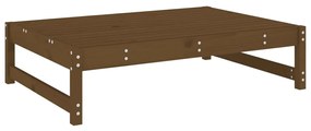 Poggiapiedi da giardino 120x80 cm legno massello di pino miele