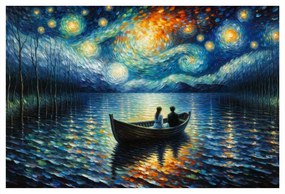 Quadro su tela – Romanticismo sotto il cielo stellato