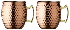 Tazze in set color rame in acciaio 400 ml 2 pz Moscow Mule – Lyngby Glas