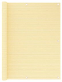 Paravento Da Balcone Beige 120x500 Cm İn Hdpe /