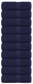 Asciugamani Ospiti 10pz Blu Marino 30x50cm 360 G/m² 100% Cotone /