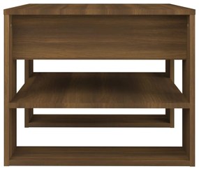 Tavolino da salotto marrone 55,5x55x45 cm legno multistrato