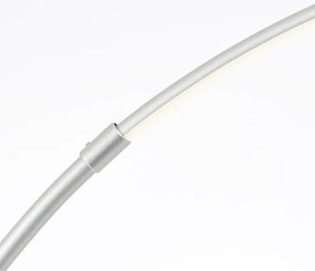 Brilliant - Lampada da terra touch dimmerabile a LED BOW LED/14W/230V cromo