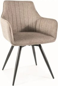 Sedia a sfera Brego beige34/nero