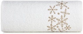 Asciugamano natalizio in cotone con fiocchi d'oro Šírka: 50 cm | Dĺžka: 90 cm