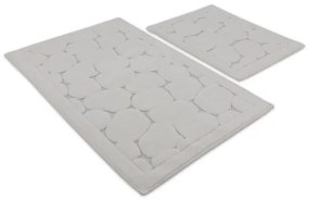 SET 2x Tappeto da bagno LINO 60/100 cm beige