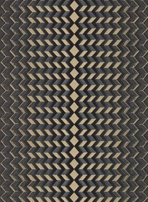 Clarke & Clarke Carta da parati Fragment - Charcoal/ Gold