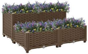 Fioriera Rialzata 80x80x38 Cm İn Polipropilene /