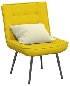 Poltrona Relax 64x74x84 Cm Gialla İn Velluto /