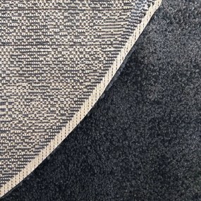 Moderno tappeto rotondo in nero 133X133