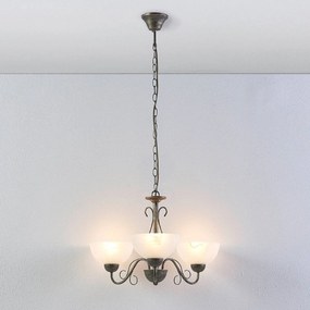 Lindby Mohija - romantica lampada a sospensione a 3 luci