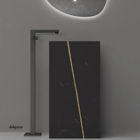 Lavabo Freestanding In ArtStone Finitura Nero/Nocciola Venato