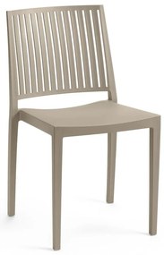 Sedia da giardino in plastica beige Bars - Rojaplast