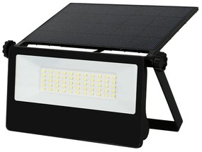 Lampada Faro Led Slim Con Pannello Solare Monocrystalline 20W 1800LM 4000K IP65 Sensore Movimento Microonde