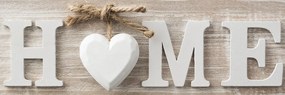 Quadro su tela – Con scritta Home in stile vintage