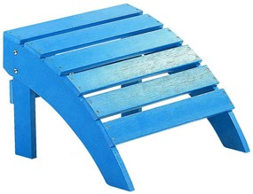 Poggiapiedi da giardino blu per sedia ADIRONDACK Beliani