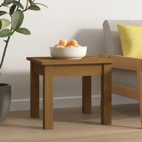 Tavolino da salotto miele 35x35x30 cm legno massello di pino