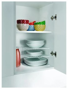 Ripiano aggiuntivo bianco in acciaio 25x25 cm Silos – Metaltex