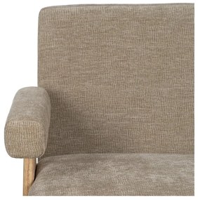 Divano beige con rivestimento in ciniglia 134 cm Rest – Ixia