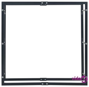 vidaXL Rastrelliera per Legna da Ardere Nera 100x25x100 cm in Acciaio
