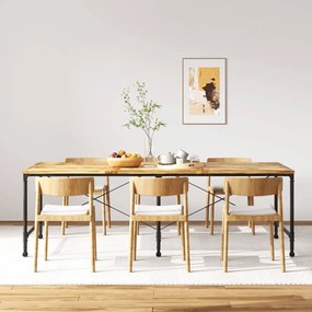 Tavolo Da Pranzo İn Legno Massello Di Mango 240 Cm /