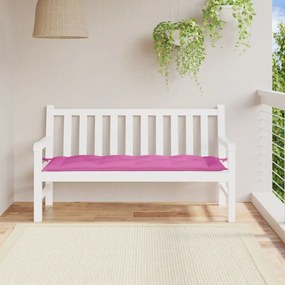 Cuscino per Panca Rosa 150x50x7 cm in Tessuto Oxford