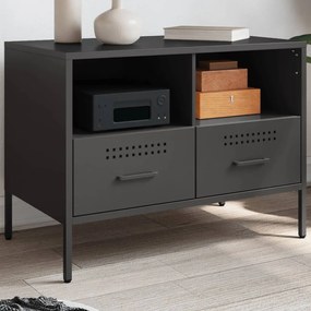 Mobile Tv Nero 68x39x50,5 Cm İn Acciaio /