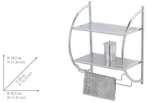 WENKO 15173100 - Mensola EXCLUSIVE 45,5 x 54,5 cm cromo lucido